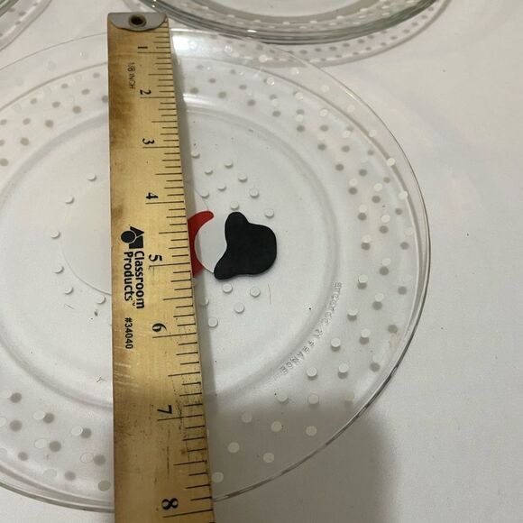 Set of 6 VGC ARCOROC made in France Glass Snowman Salad Dessert Plate 8” G19 - Picture 7 of 8